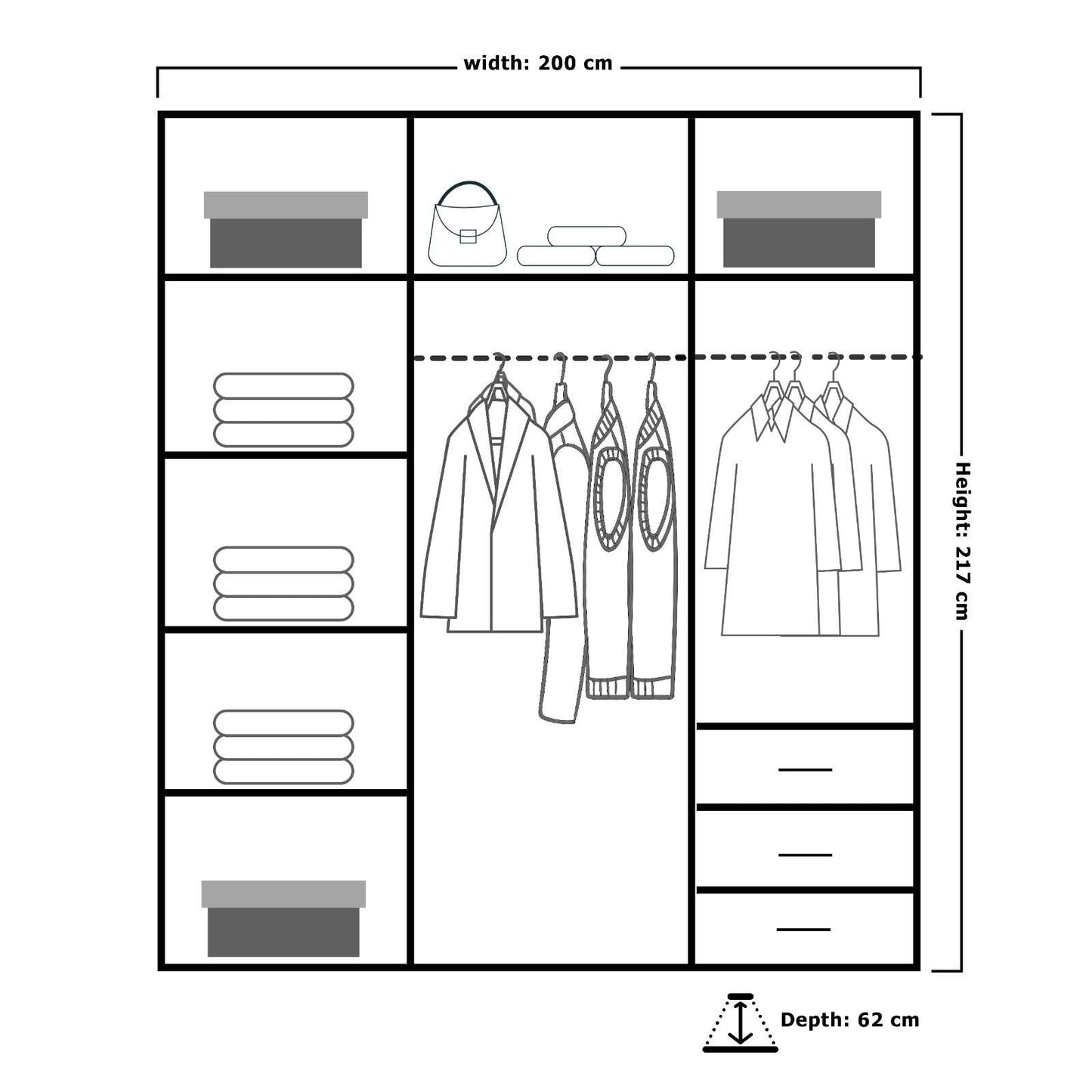 Doria Sliding Wardrobe