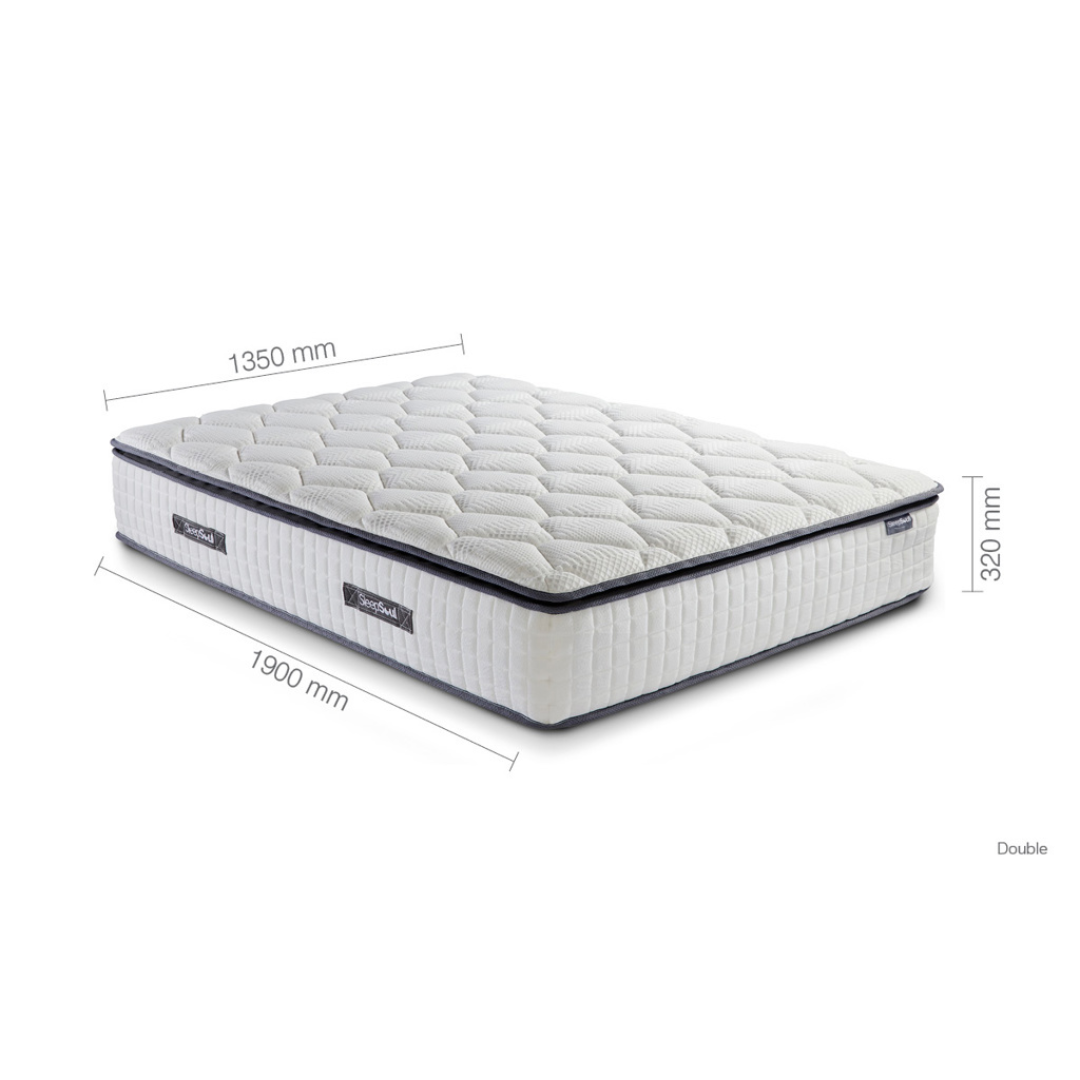 SleepSoul Space 2000 Pocket Sprung Boxtop Mattress Medium Firmness
