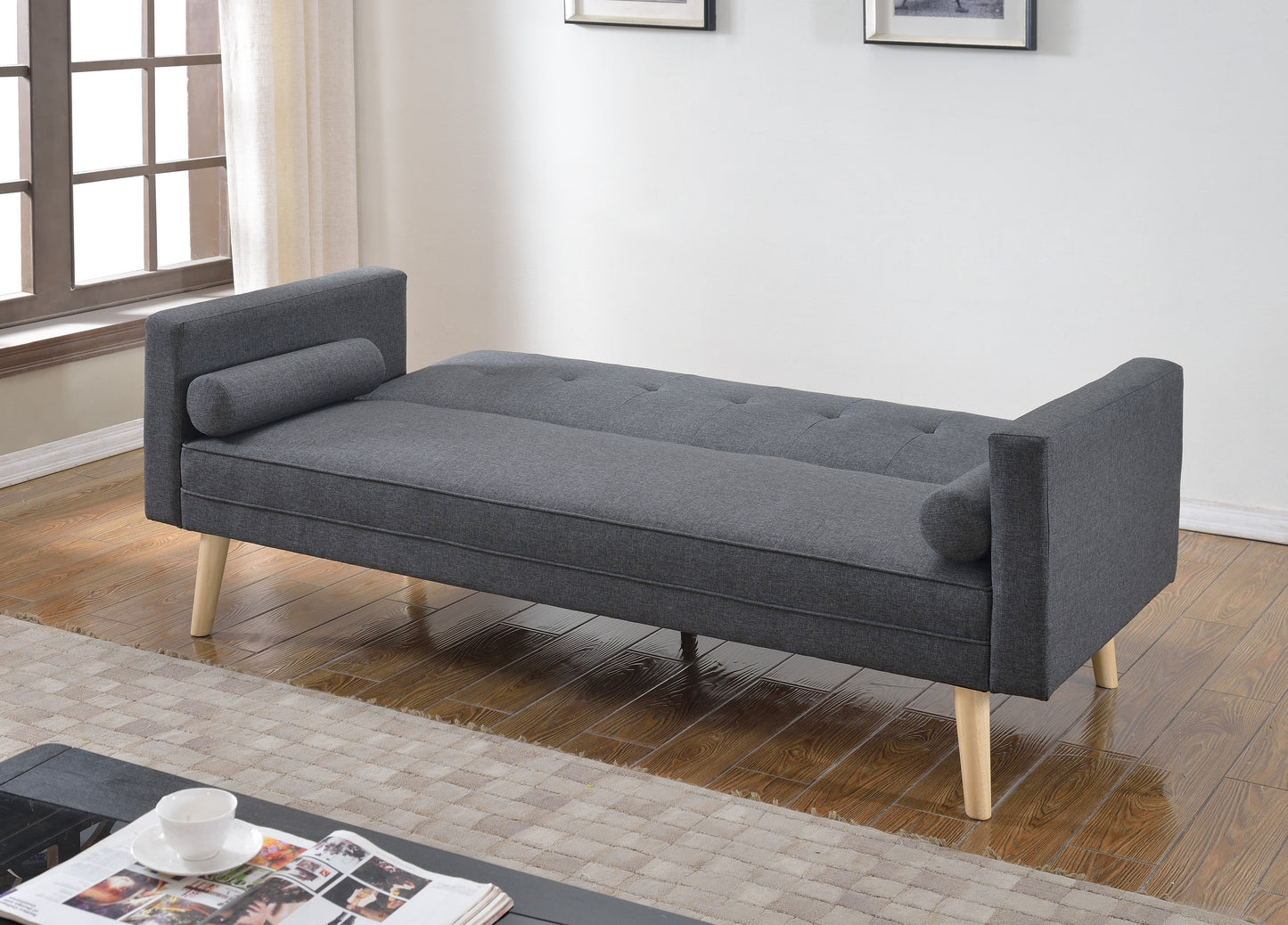 Paris Grey Linen Sofa Bed