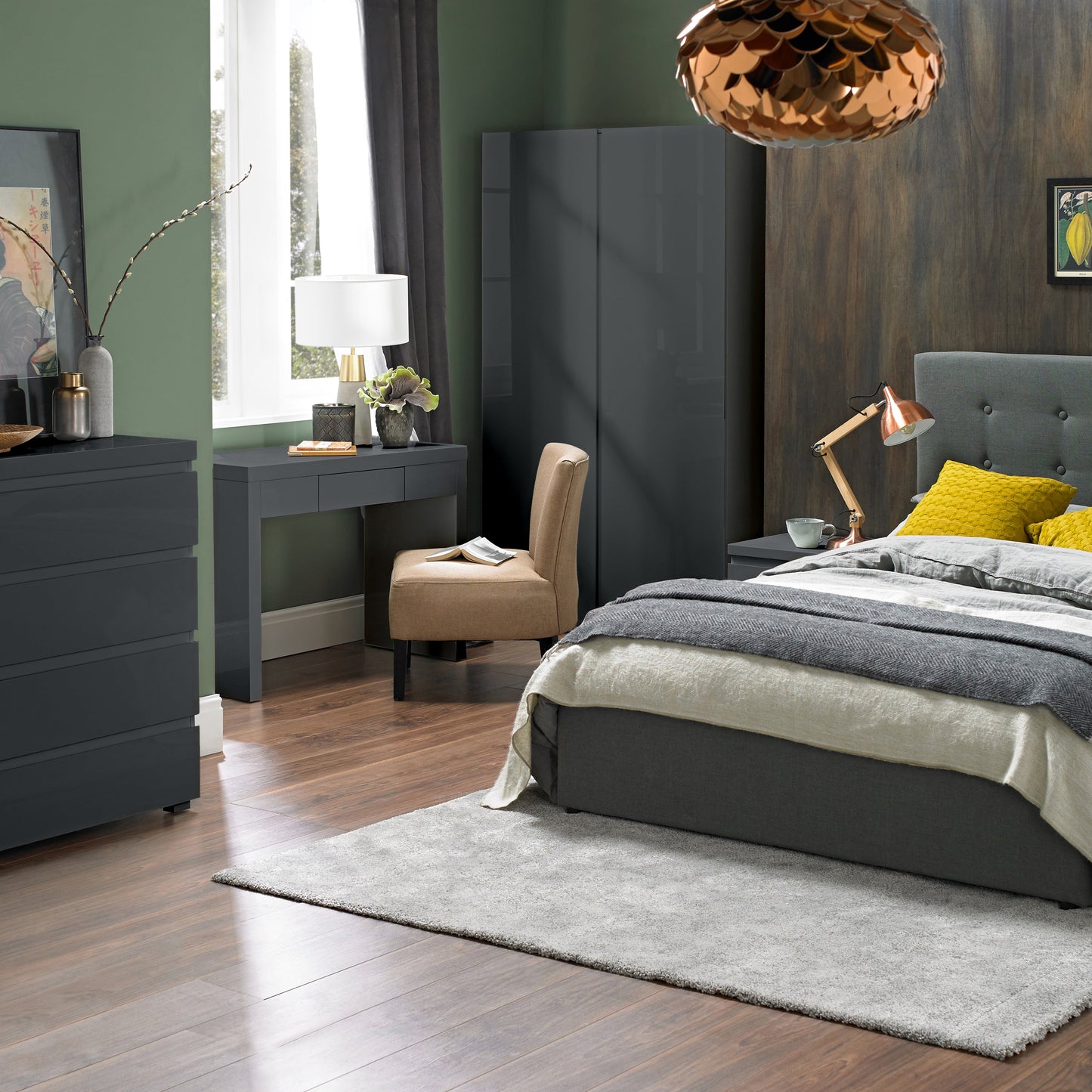 Puro Charcoal 4 Drawer Chest