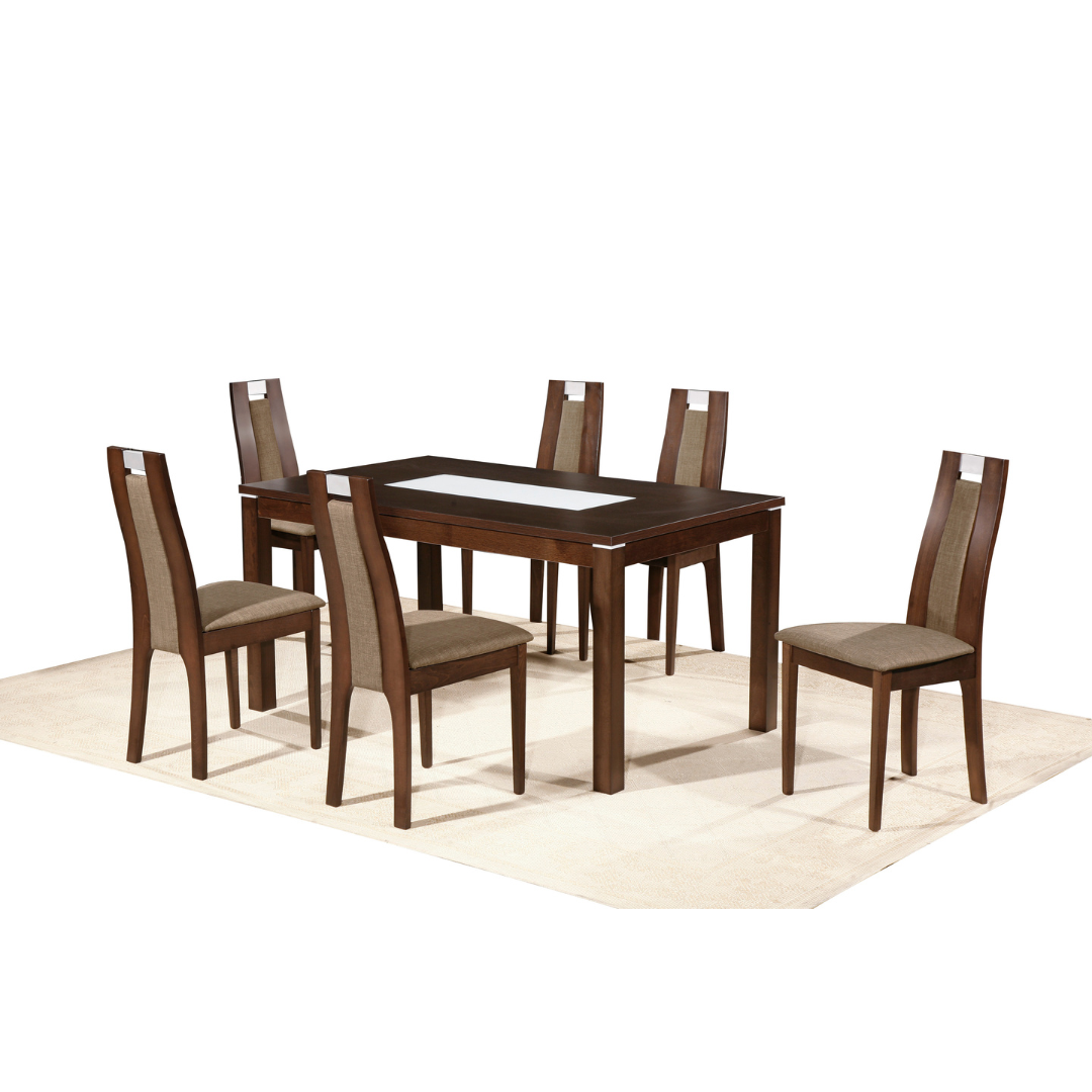 Lara 6 Chair Dining Table Set