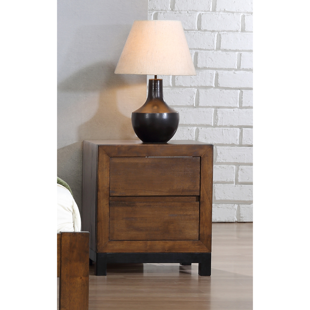 Vulcan Solid Wooden Bedside