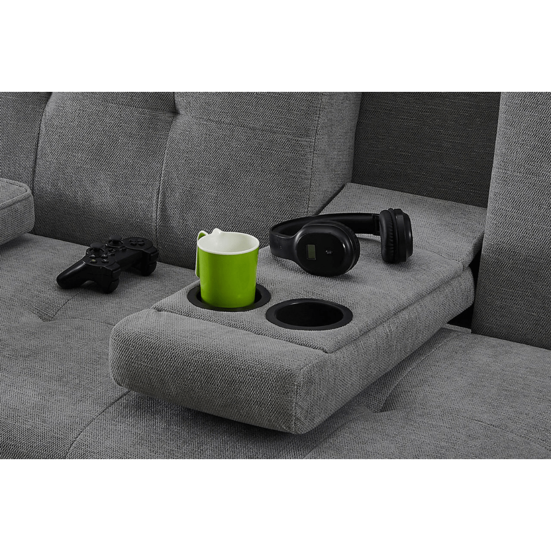 Anvil Grey Fabric Sofa Bed - Furniturezone