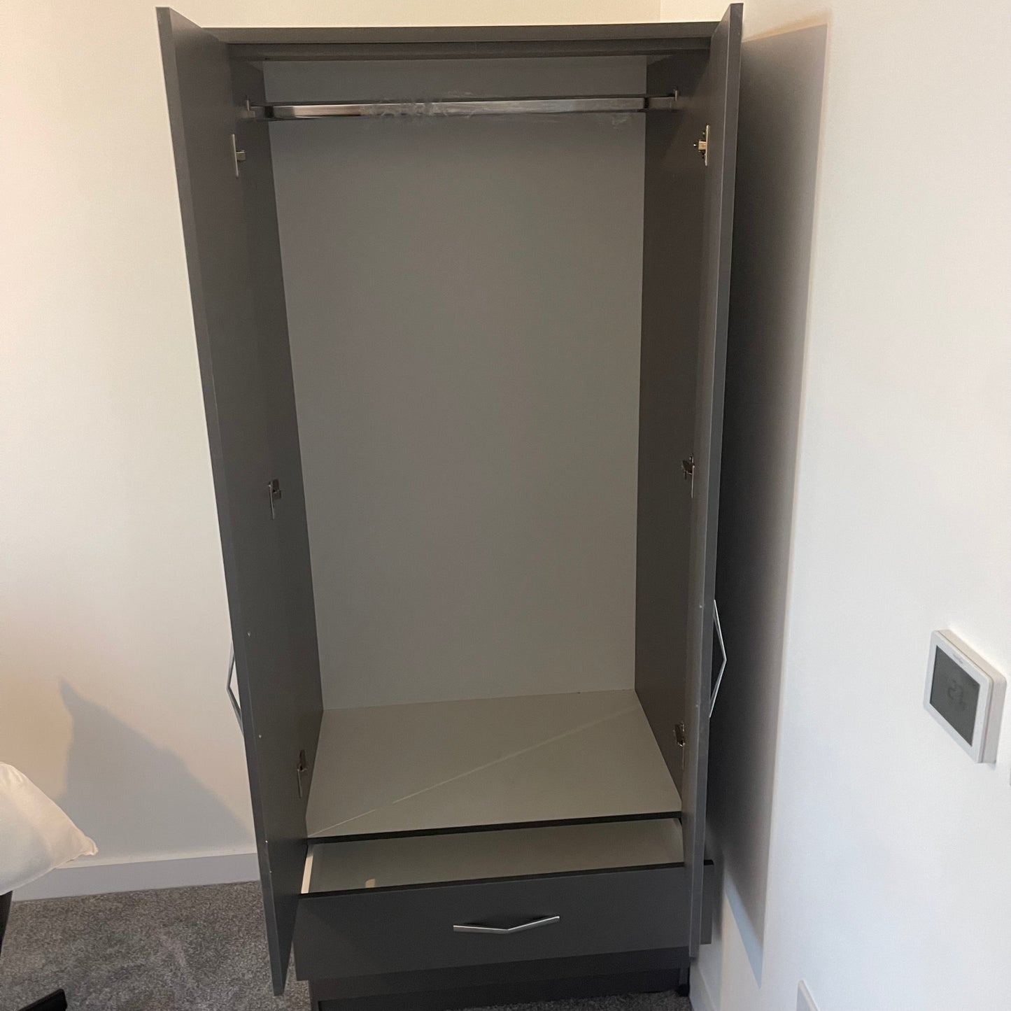 Mullen Two Door Combi Robe Wardrobe (Assembled)