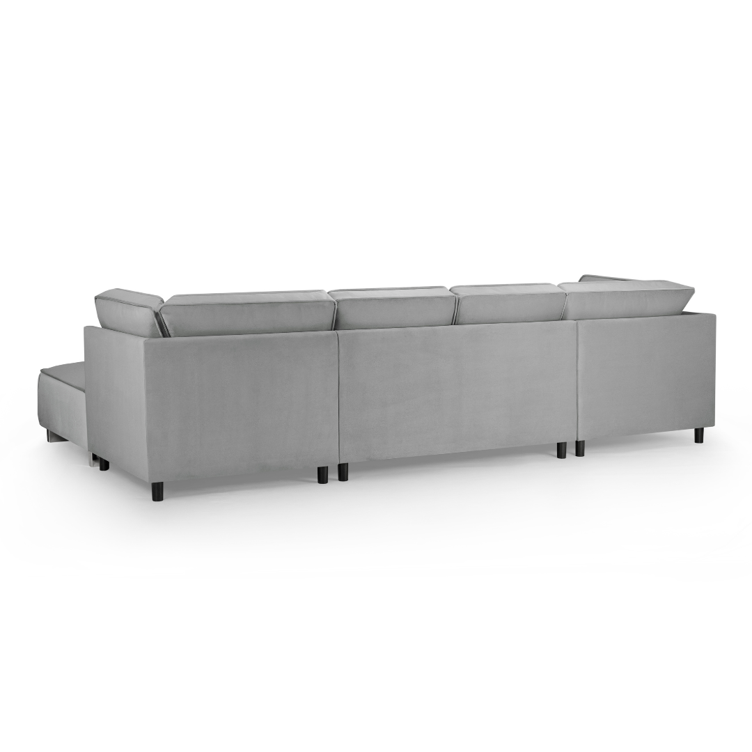 Sloane Large U Shape Grey Fabric Sofa