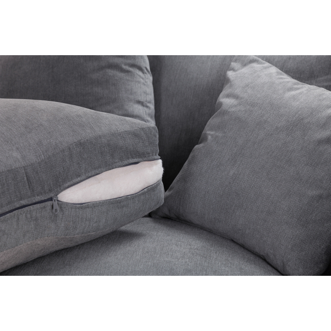 Windsor Full-back Grey Four Seater Sofa