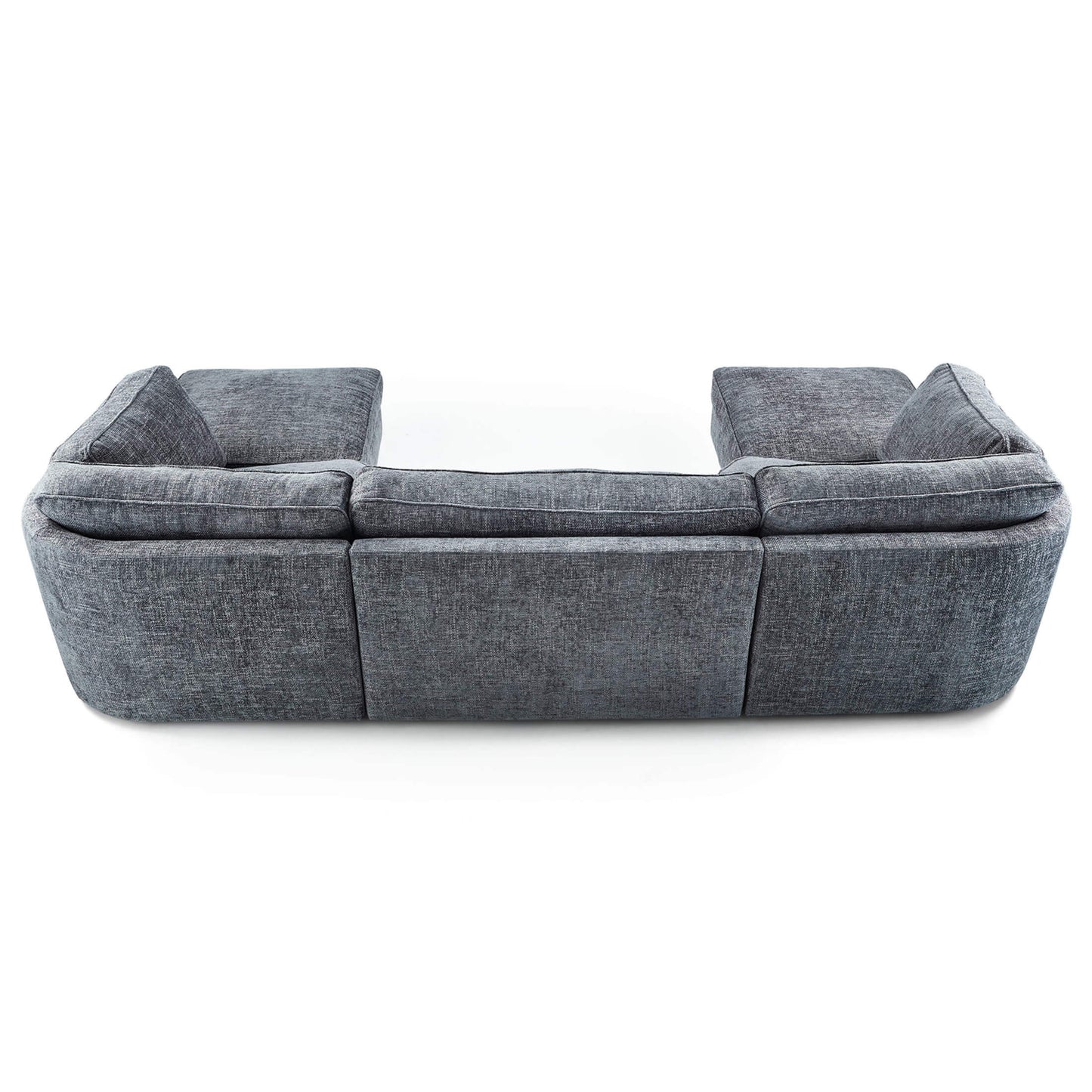 Kensington U-Shape Grey Fabric Sofa