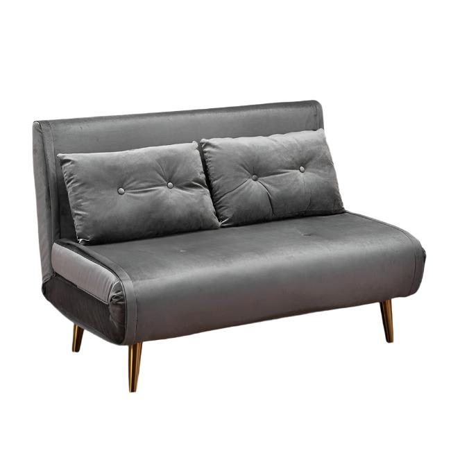 Pace Twin Click Clack Velvet Sofa Bed - Grey