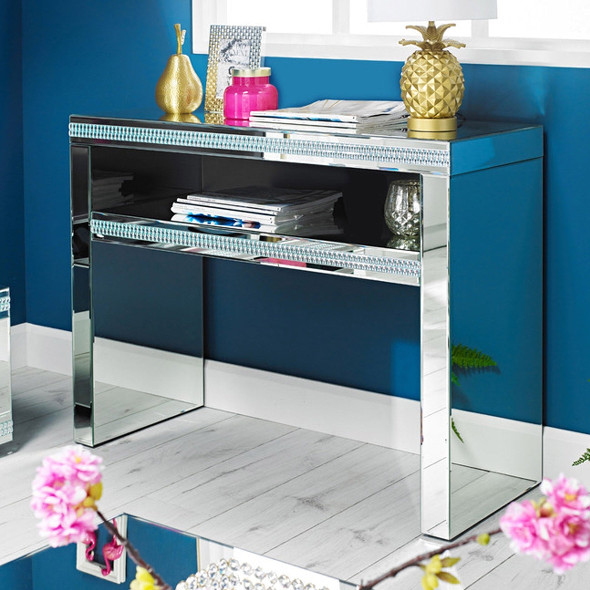 Bianca Mirrored Console Table - Furniturezone