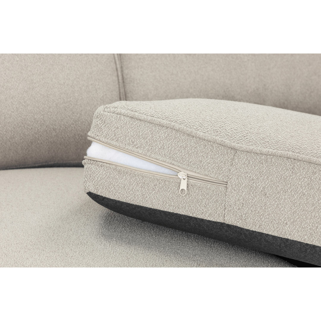 Castillo 3 Seater Beige Sofa - Furniturezone