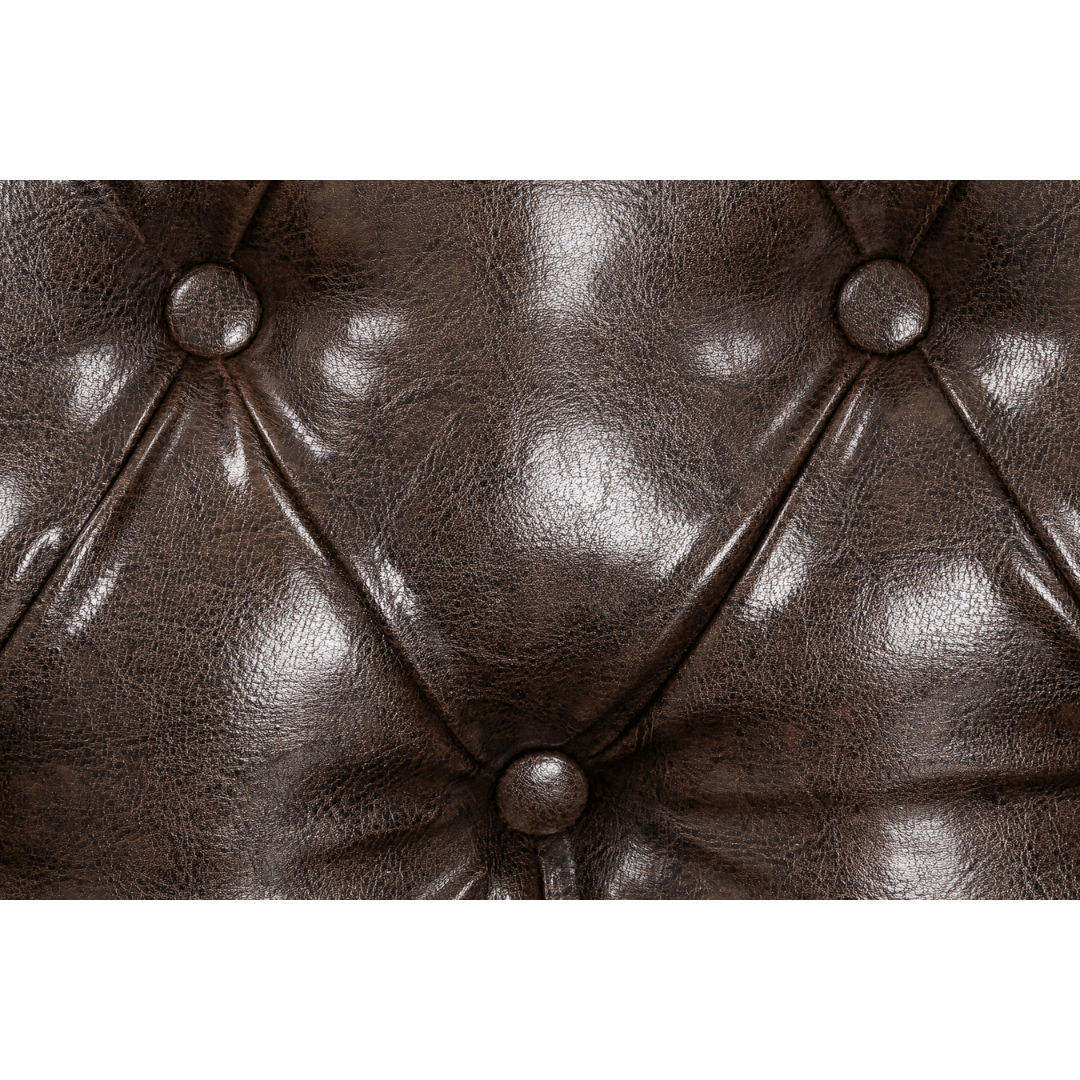 Chesterfield Bonded Leather 3 Seater Sofa - Furniturezone