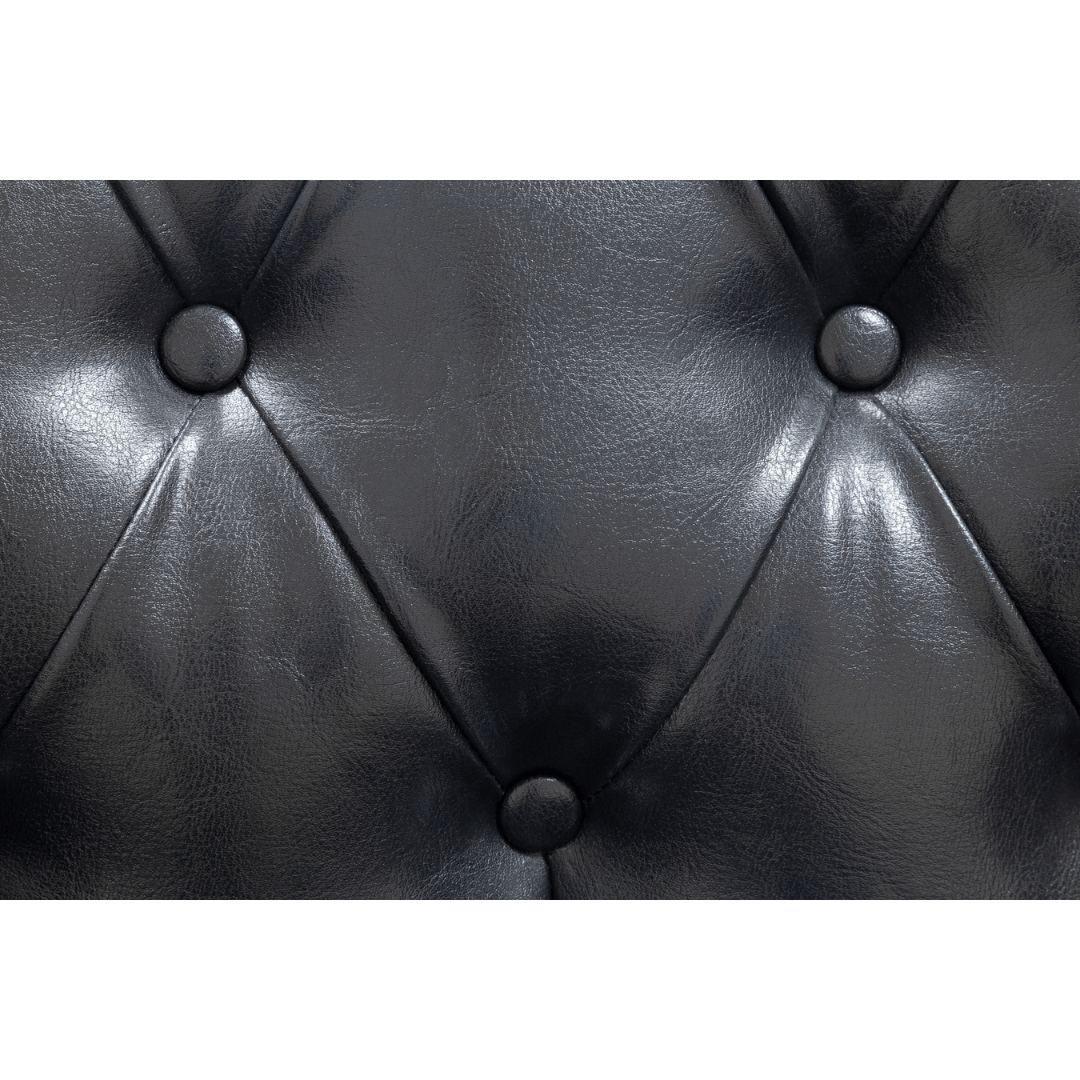 Chesterfield Bonded Leather 3 Seater Sofa - Furniturezone