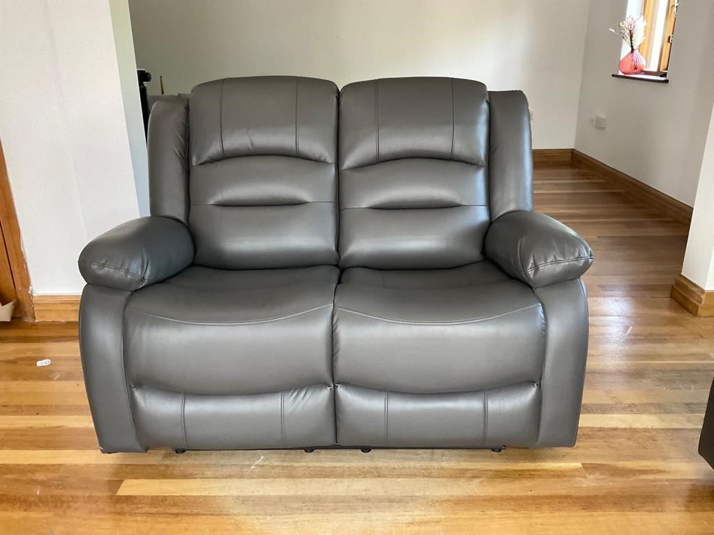 Costa Electric Recliner Sofa Grey 2 Seater