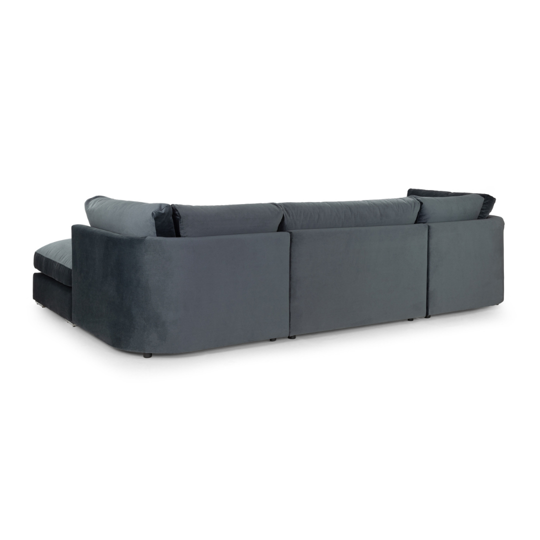 Orfeo Slate Grey U-Shape Sofa