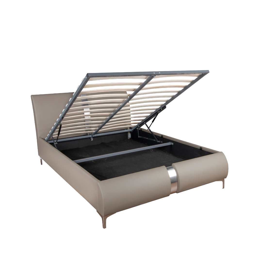 Sydney Ottoman Bed Frame Taupe PU