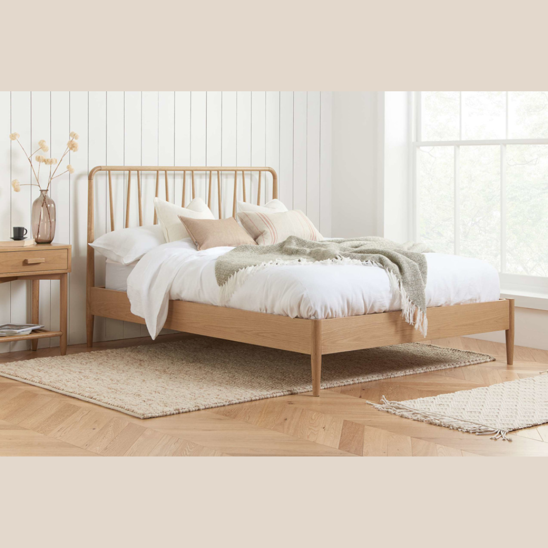 Tomas Solid Oak Oak Bed Frame
