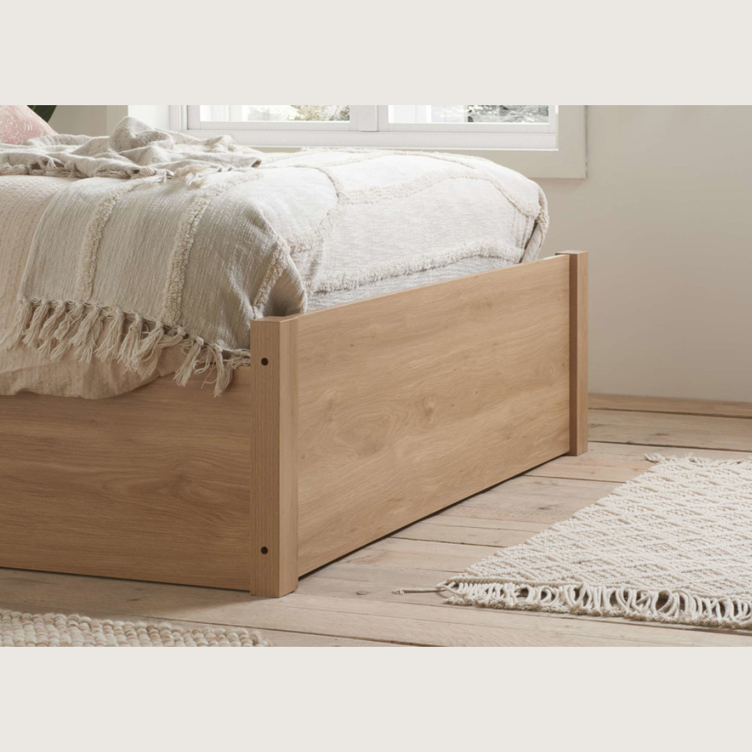 Vulpiano Rattan Ottoman Storage Bed Frame